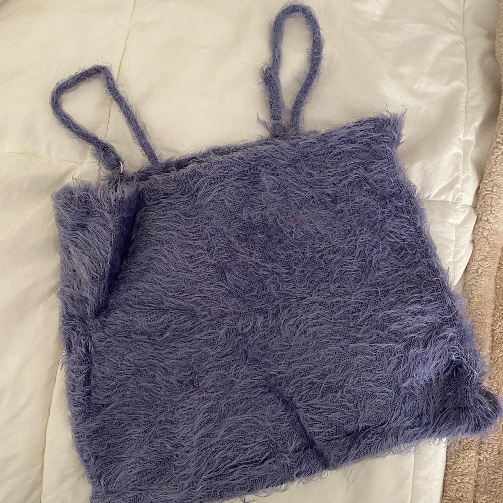 Fuzzy purple Forever 21 top